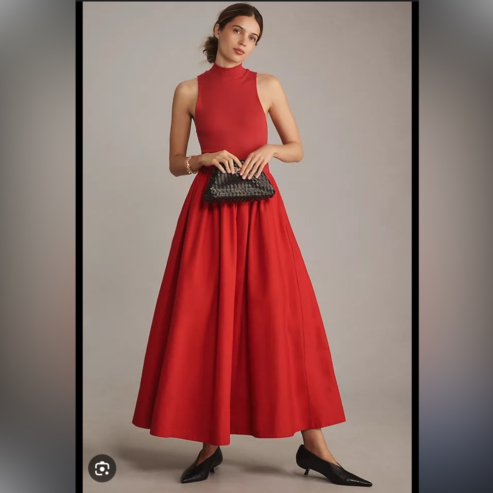 NWOT Reformation Sai Maxi Dress - Red